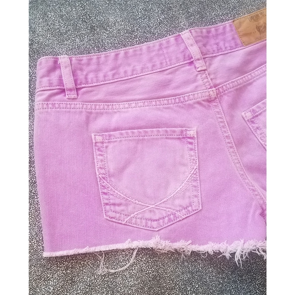 Victoria's Secret PINK neon purple cut off shorts - Picture 8 of 9